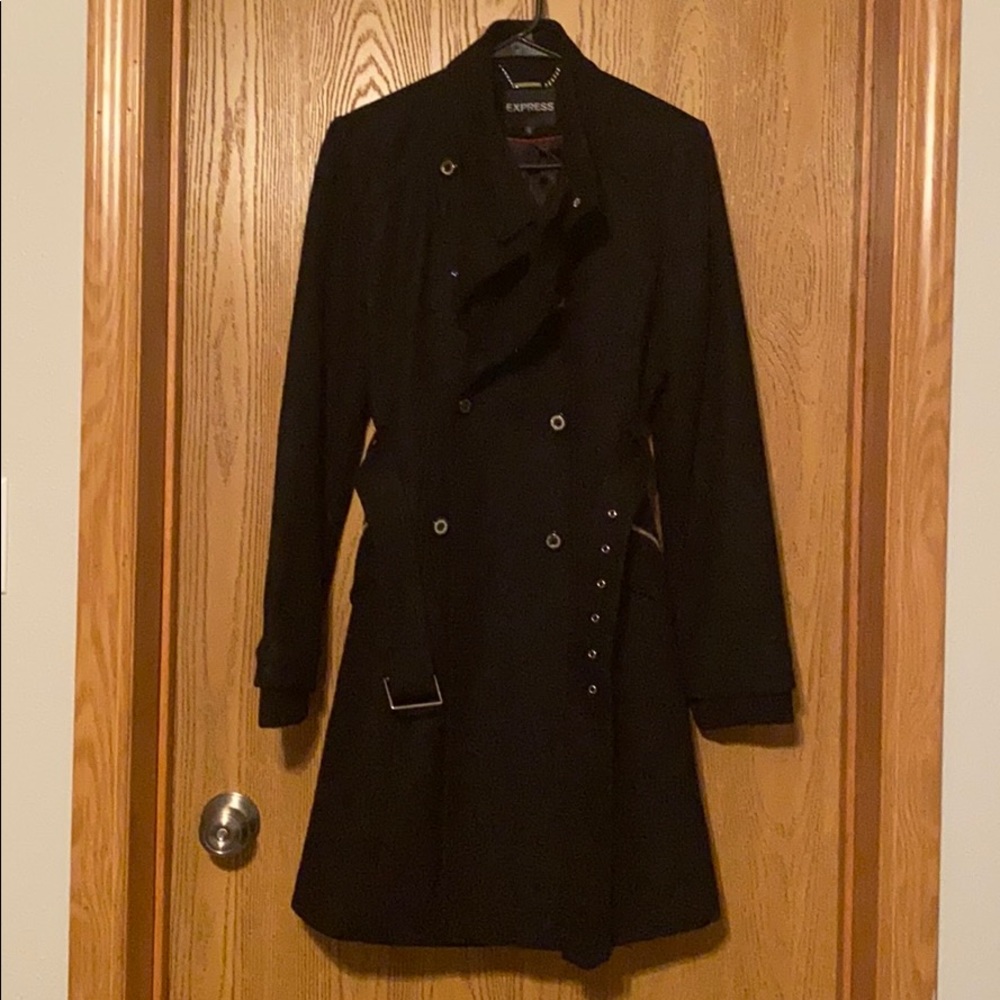 Express Women’s Black Peacoat